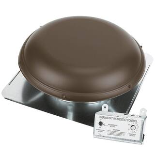 Air Vent 1500 CFM Brown Power Roof Mount Attic Ventilator ASRHPBR