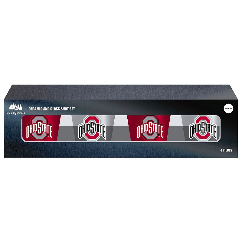 Ohio State Buckeyes Four-Pack Shot Glass Set