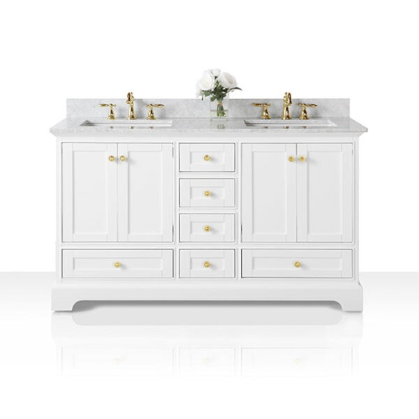 Audrey White 60-Inch Vanity Console