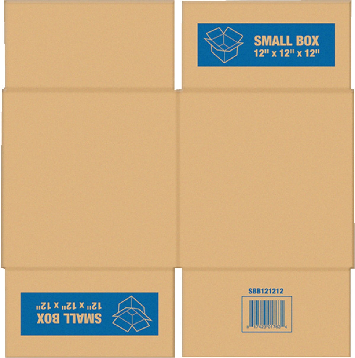 Square Built Cardboard Moving Box Small