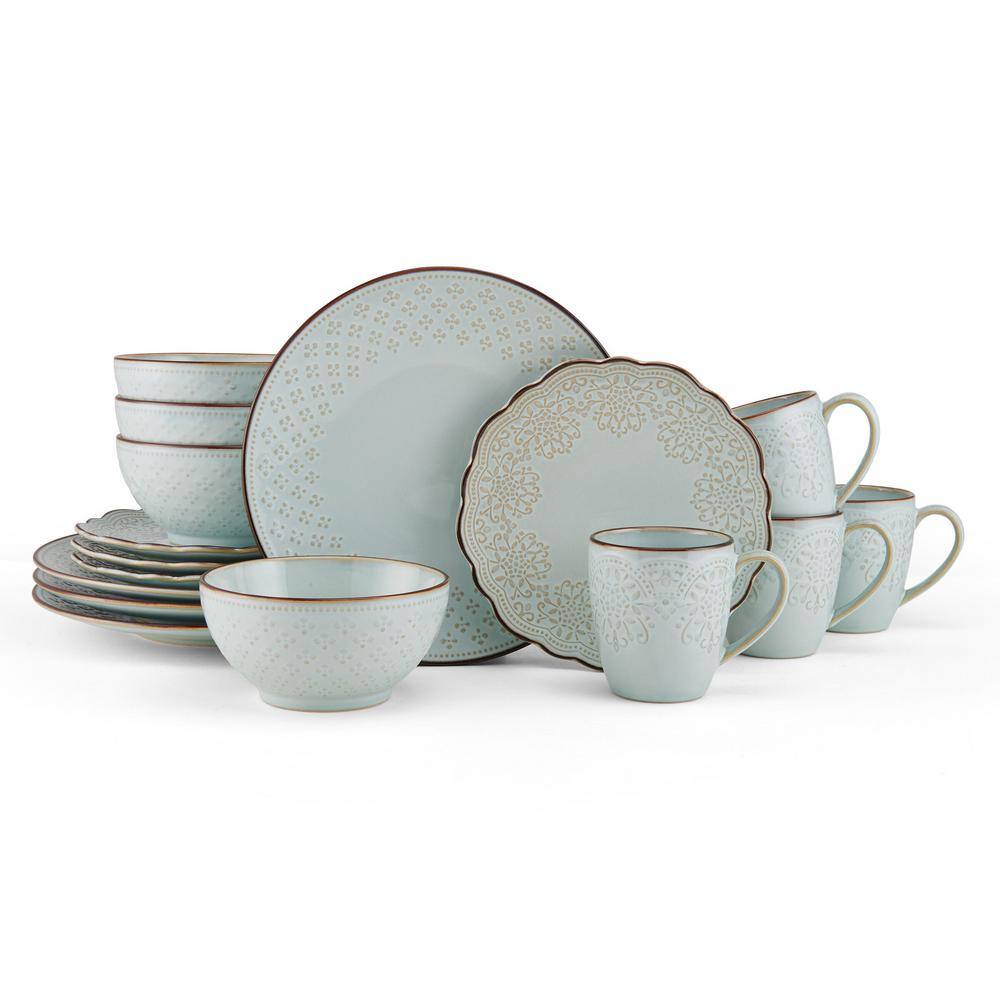 Pfaltzgraff 16-Piece Joanne White Stoneware Dinnerware Set (Service For 4) 5274258