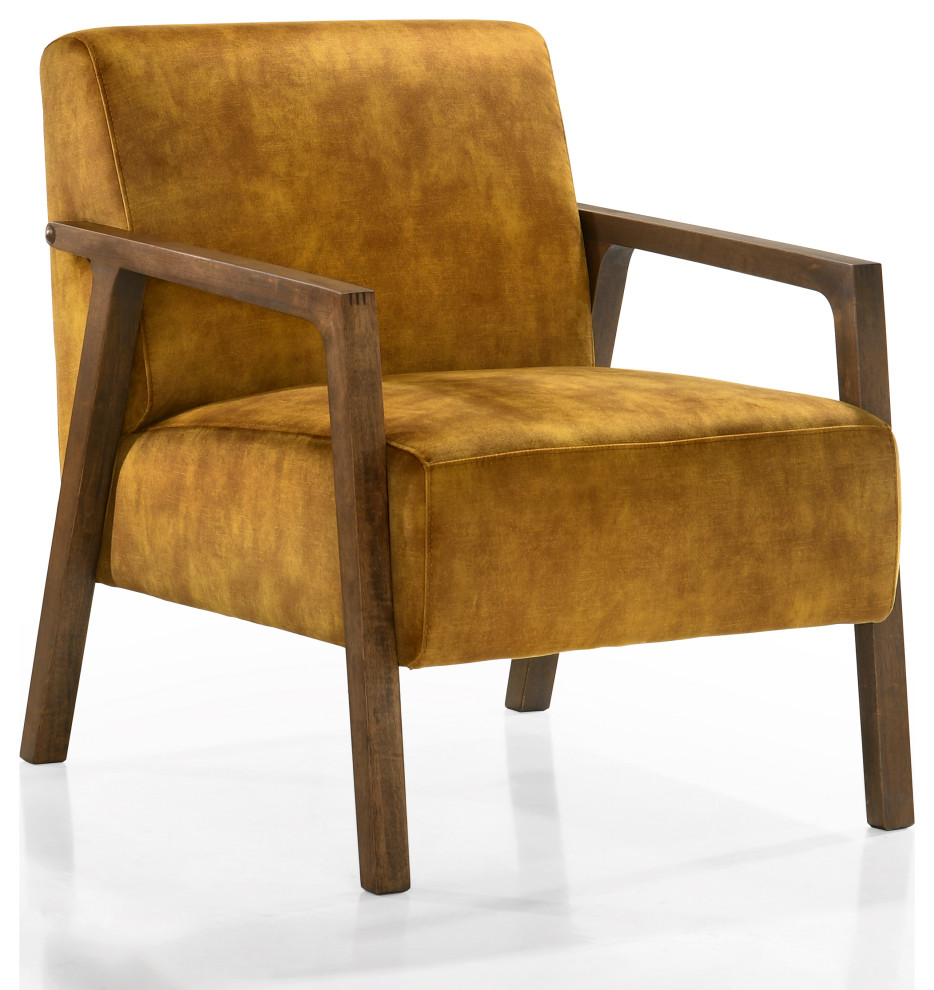 Omax Decor Fletcher Lounge Accent Chair   Midcentury   Armchairs And Accent Chairs   by Omax Decor  Houzz