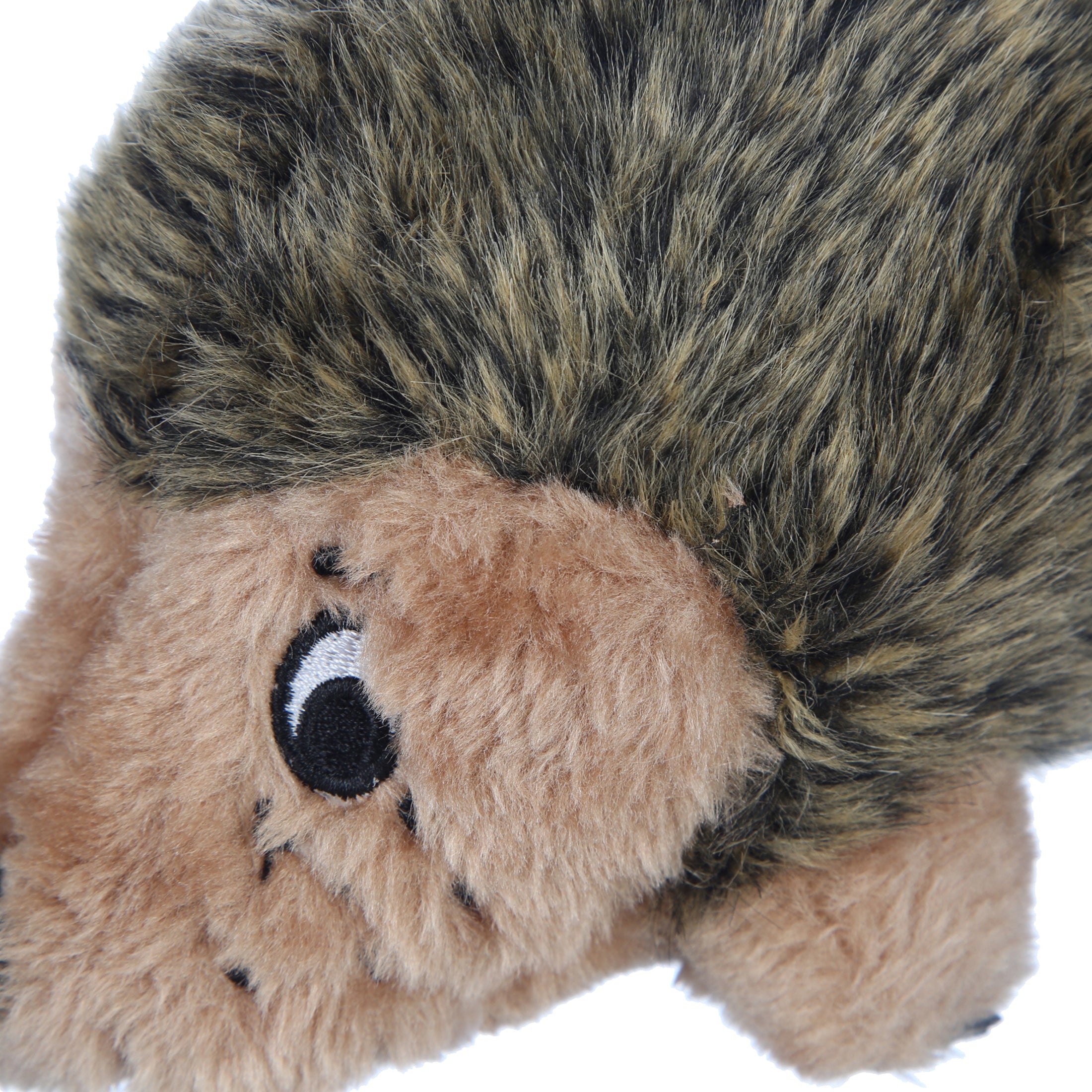 Outward Hound Hedgehogz Grunting Plush Dog Toy， Brown， Medium