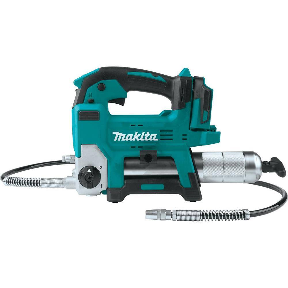 Makita 18V LXT Lithium-Ion Grease Gun (Tool Only) with 18V LXT Lithium-Ion Cordless Jigsaw (Tool-Only) XPG01Z-XVJ03Z