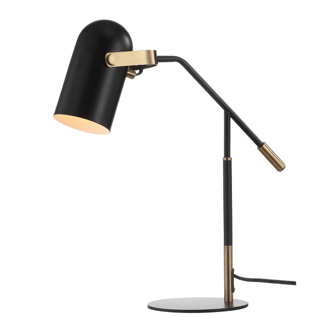 Metal Edison Task Lamp includes Led Light Bulb Black Jonathan Y