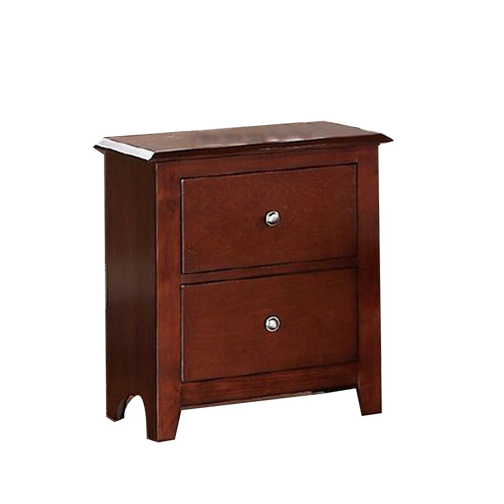 Nightstand With 2 Drawers Storage