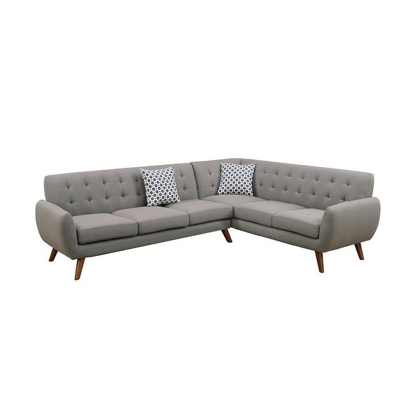 2-Piece Polyfiber Sectional Sofa