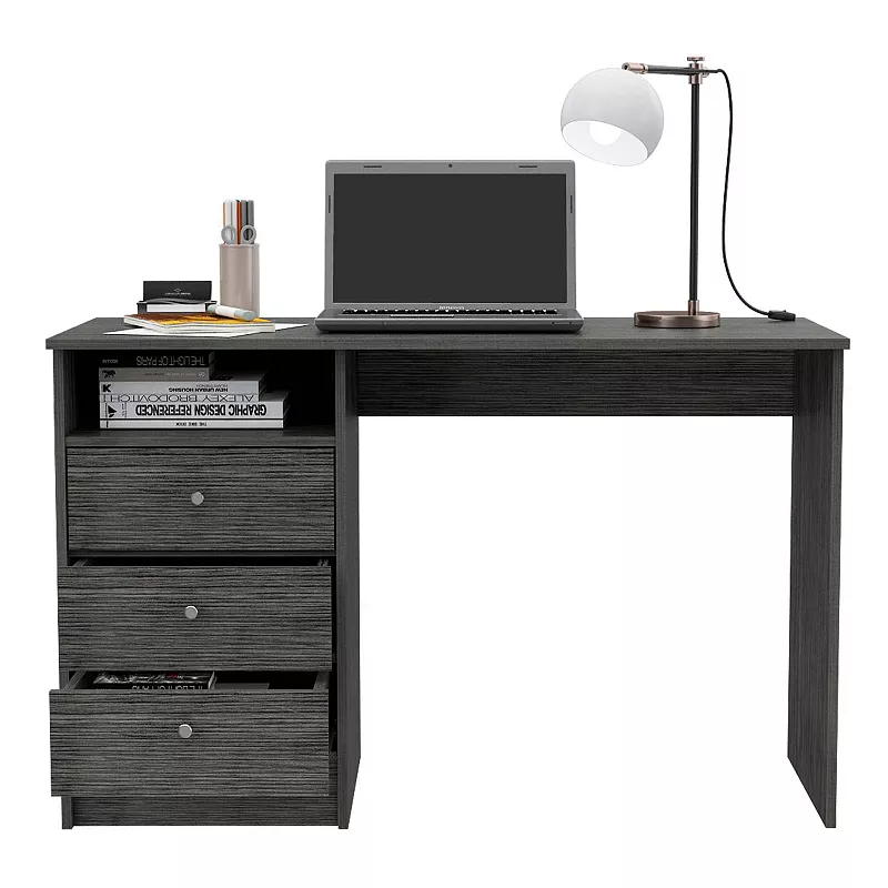 Naples Computer Desk， Three Drawers