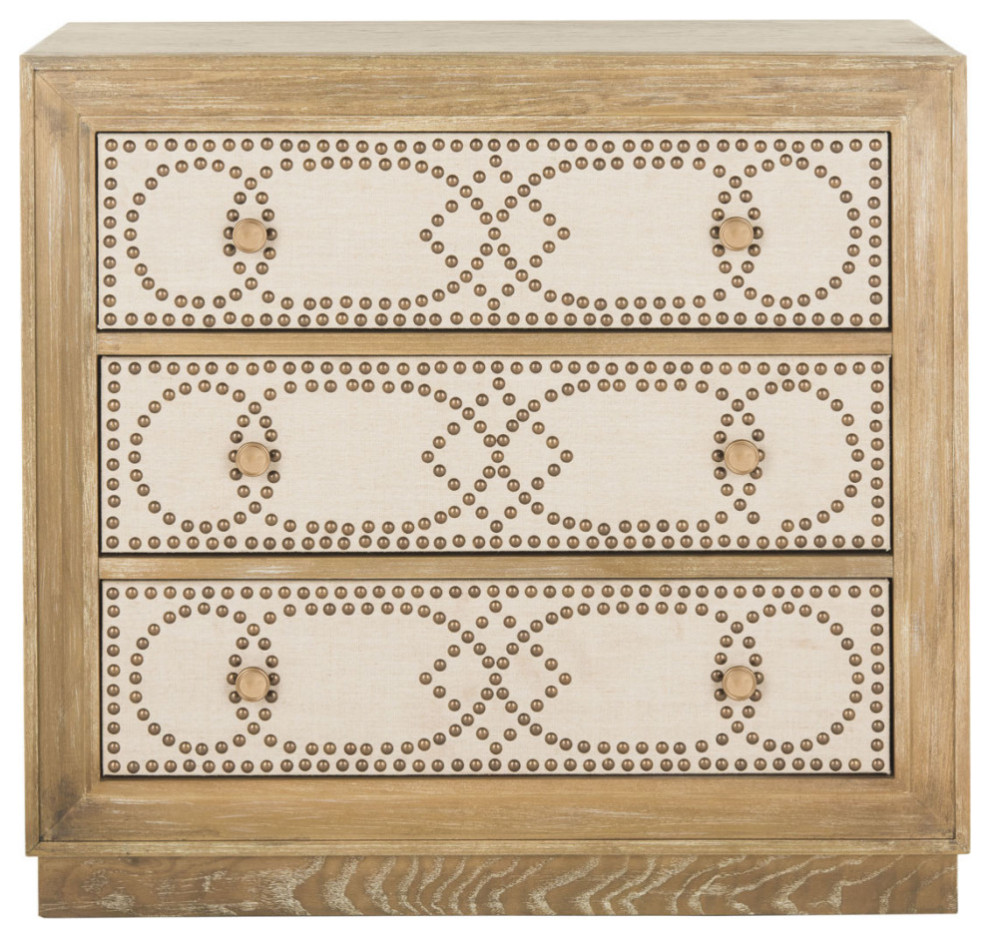 Wiley 3 Drawer Chest Rustic Oak   Modern   Accent Chests And Cabinets   by Virgil Stanis Design  Houzz