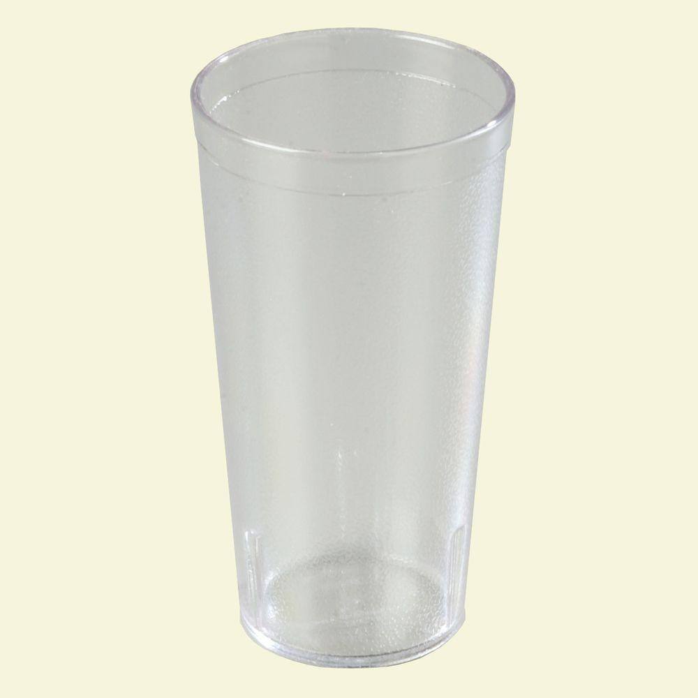 Carlisle 20 oz. SAN Plastic Stackable Tumbler in Clear (Case of 24) 5220-207