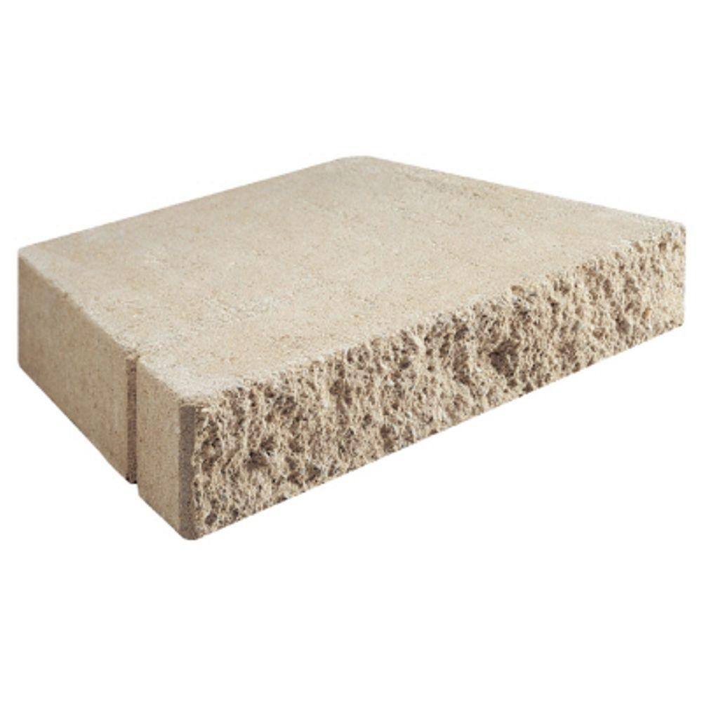 Oldcastle Diamond 3 in. x 17.25 in. x 10.5 Tan Concrete Wall Cap (60- Piece Pallet) 16200572