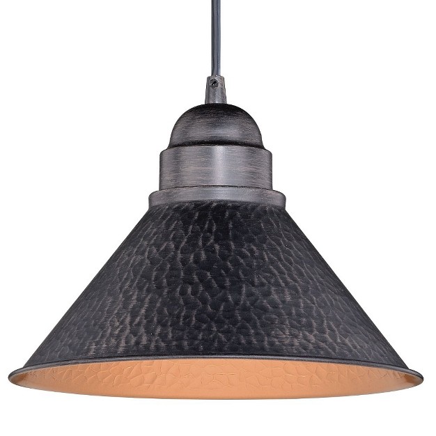 Vaxcel Outland 1 Light Pendant Brushed Pewter