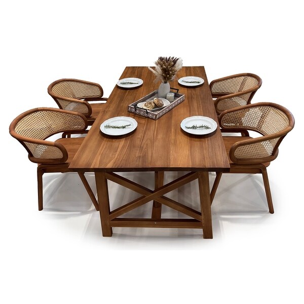 LuXeo Odessa Teak Dining Set