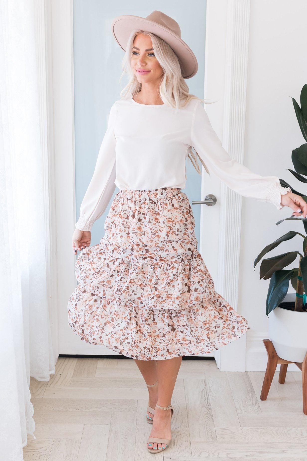 Out Of This World Modest Ruffle Skirt