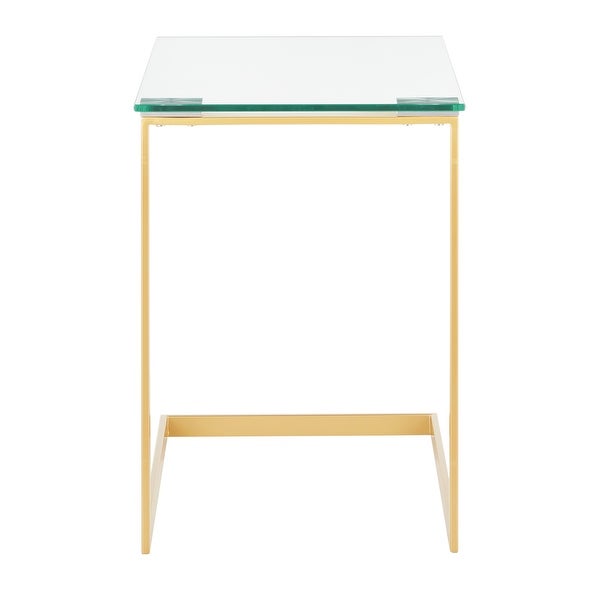 Zenn Contemporary Gold End Table - N/A