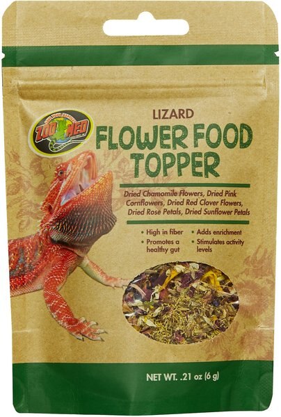 Zoo Med Lizard Flower Food Topper， 6-g bag