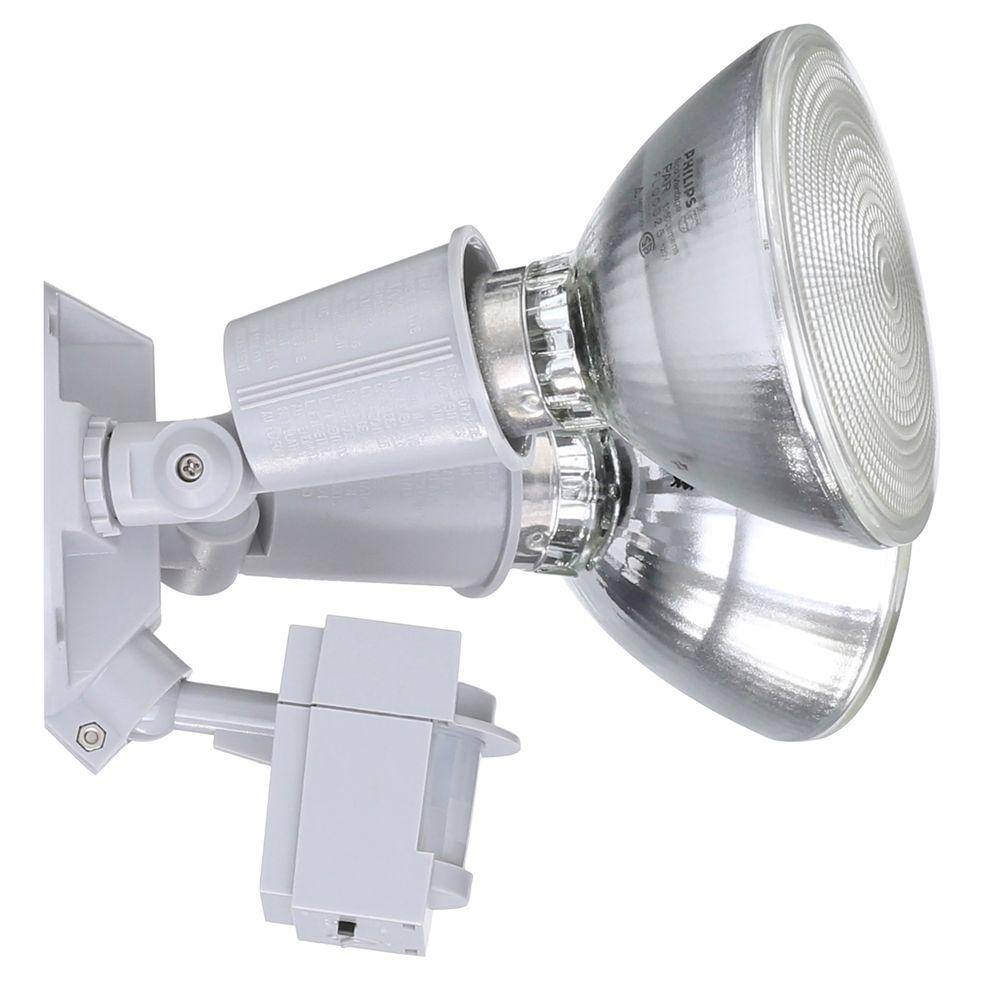 Defiant 110 Degree Motion Sensor Grey Two-Light Outdoor Flood Light DFI-5408-GR