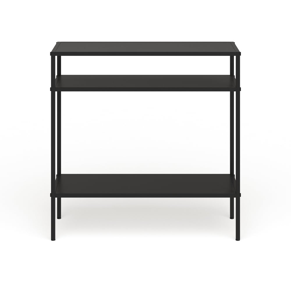 Ricardo Side Table with Metal Shelves