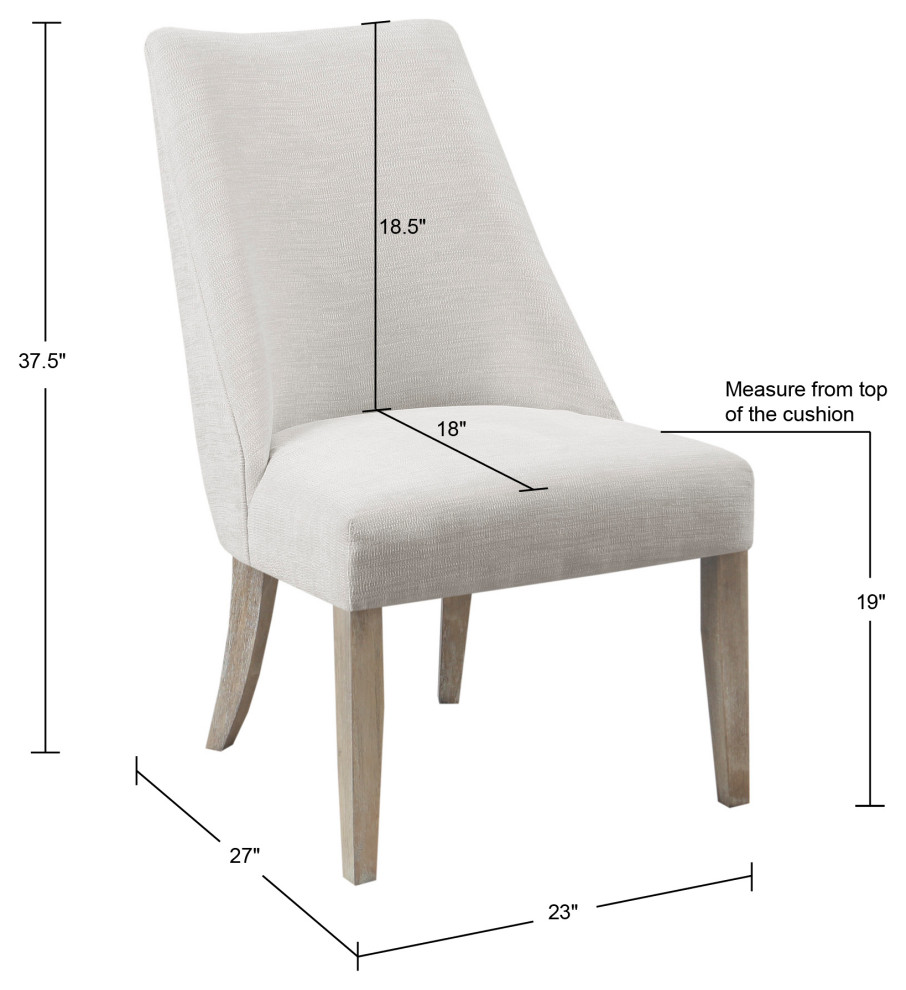 Martha Stewart Winfield Upholstered Farmhouse Dining Chair   Farmhouse   Dining Chairs   by Olliix  Houzz