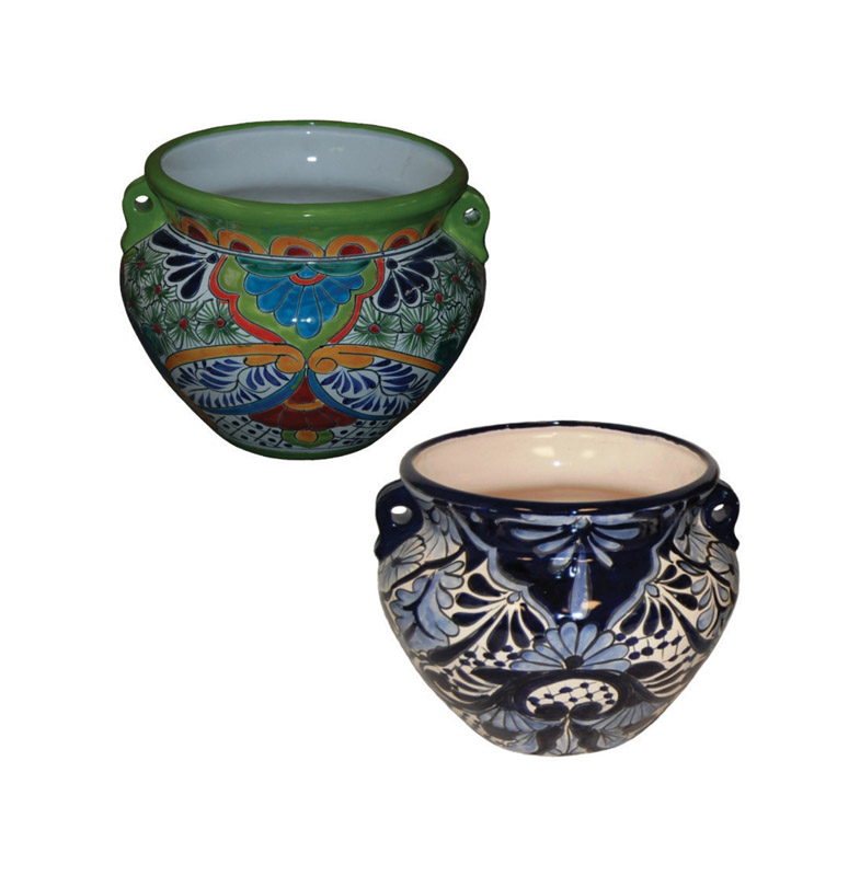 Avera Products Talavera 19 in. H X 10 in. W Ceramic Planter Multicolored