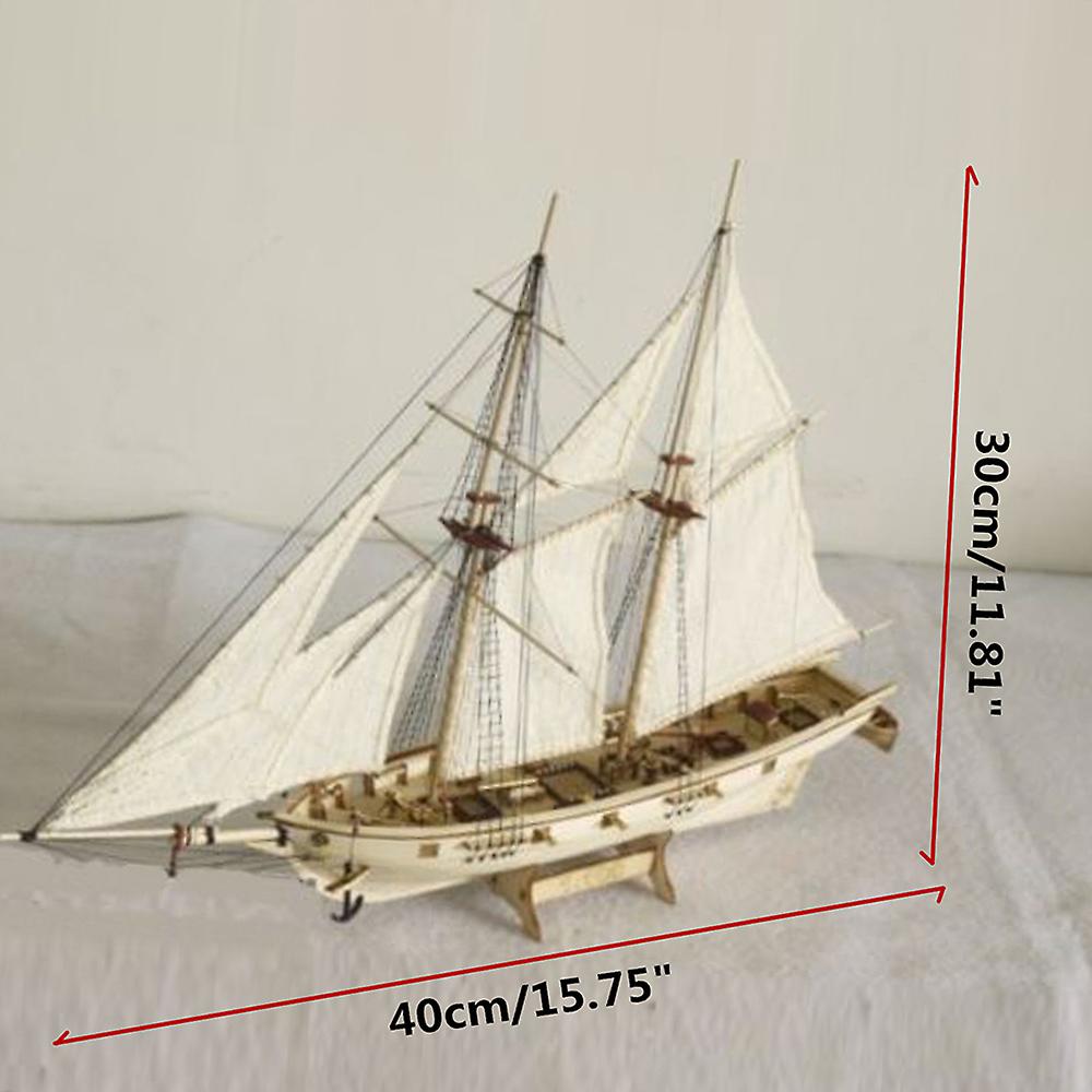 Diy Ship Assembly Model Kits Wooden Sailing Boat Scale Model Decoration Toys Gifts For Kids Adults No.211555