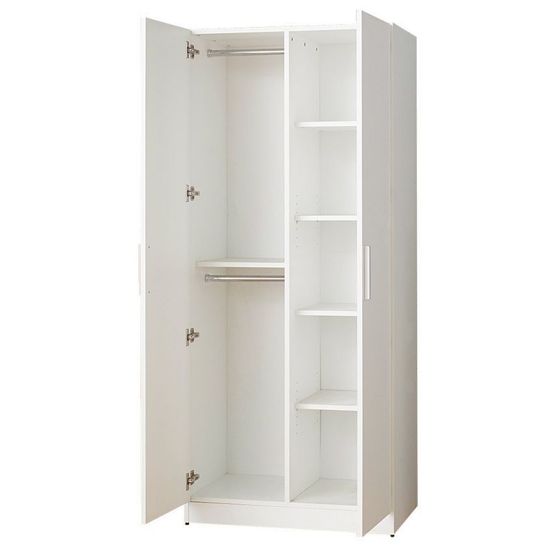 F.C Design Klair Living Farmhouse Shoe Cabinet with Six Shelves