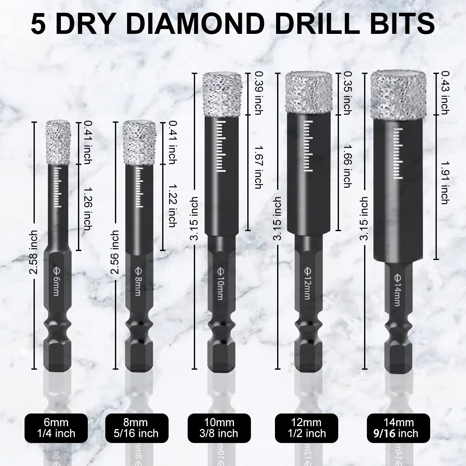 💥Factory Clearing Inventory, Jump Price Sale 💥 Ceramic Tile Hole Opener Drilling Bit