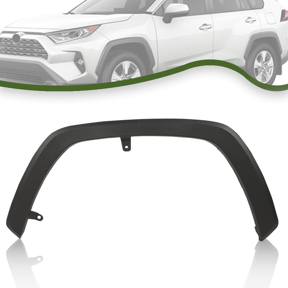 G-Plus Fender Flares Fit for 2019-2021 Toyota Rav4， OE Style Front Wheel Black Fender Molding Trim