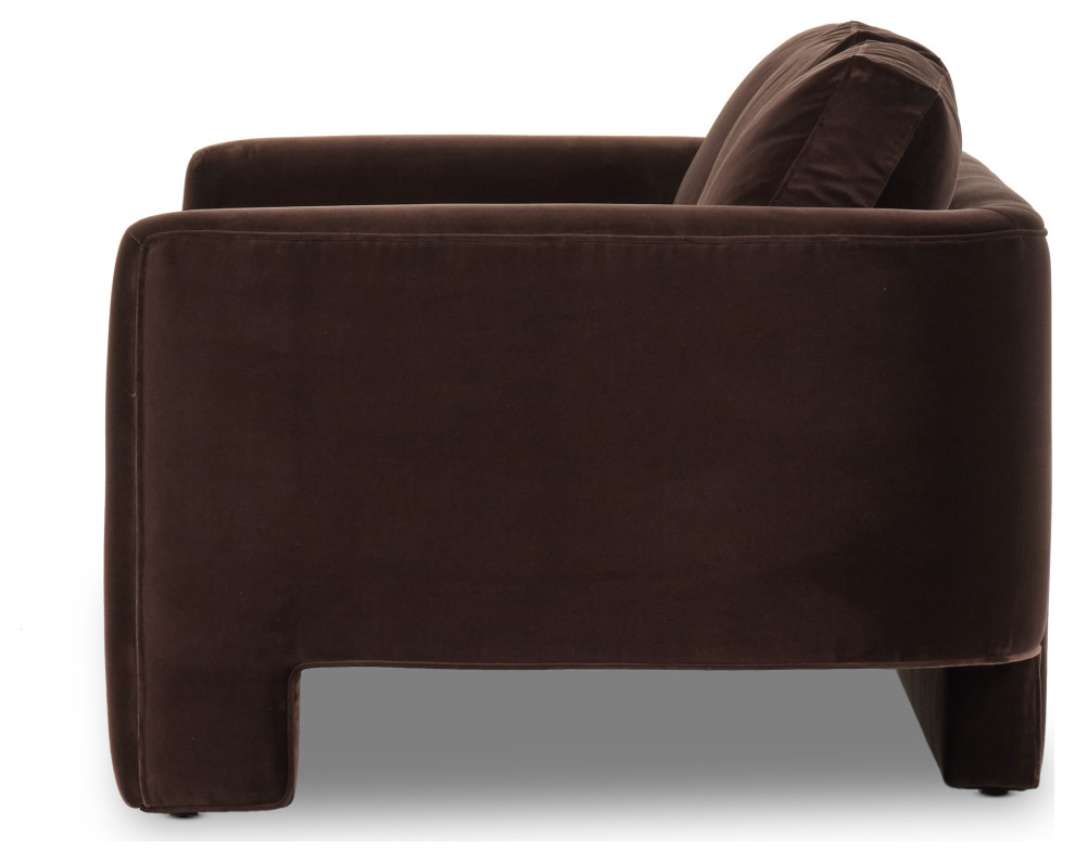 Katya Sofa 97 quotSurrey Cocoa   Transitional   Sofas   by Zin Home  Houzz