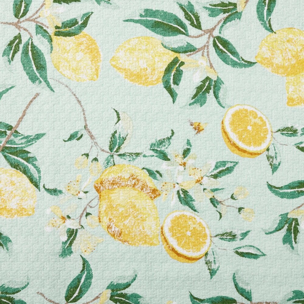 Martha Stewart Lemon Whimsy Cotton Kitchen Towel Set  2 Piece   16\