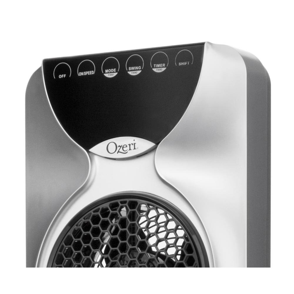 Ozeri 3X Tower Fan 44 in. with Passive Noise Reduction Technology OZF3-S