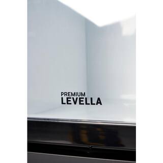 Premium LEVELLA 4.9 cu. ft Commercial Upright Display Frost Free Refrigerator Glass Door Beverage Cooler with LED Light Strip in Black PRNS507DX