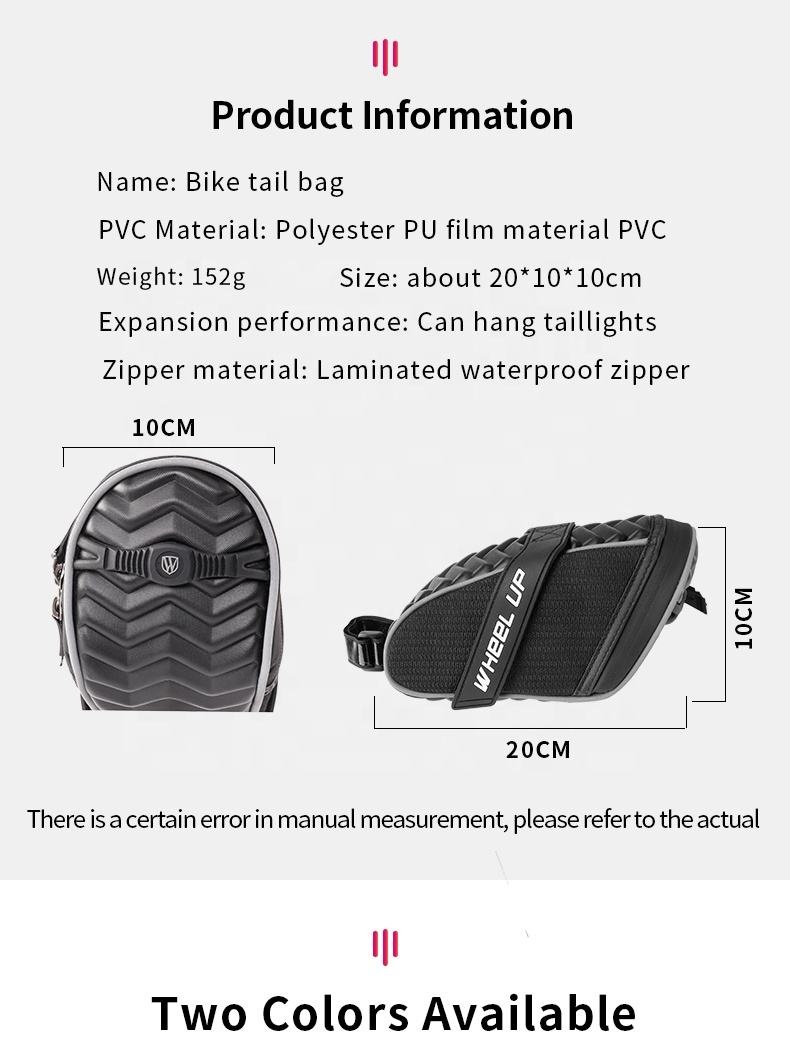 WHEEL UP Rainproof Riding Sport Large Capacity Pannier Cycling Bike Tail Bicycle Saddle Bag