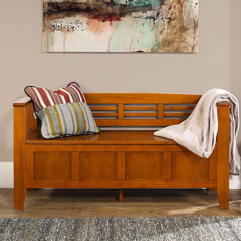 Simpli Home Adams Entryway Storage Bench