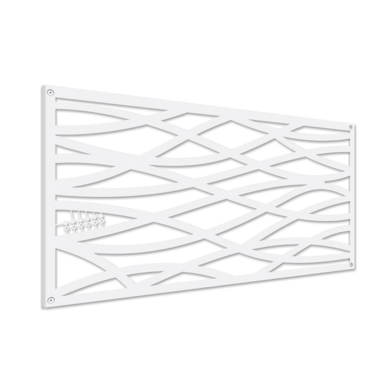 Grid Axcents White Wave Decorative Panel 2 ft. x 4ft.