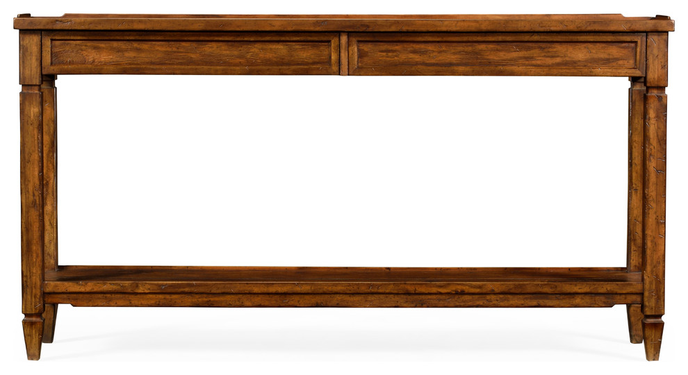 Console Table With Drawers  Country Walnut   Traditional   Console Tables   by GwG Outlet  Houzz