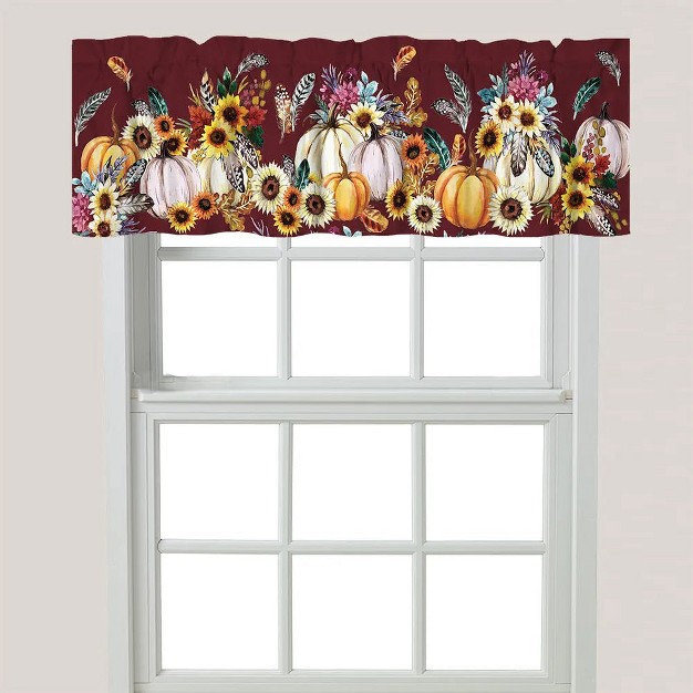 Laural Home Fall Feathers Window Valance