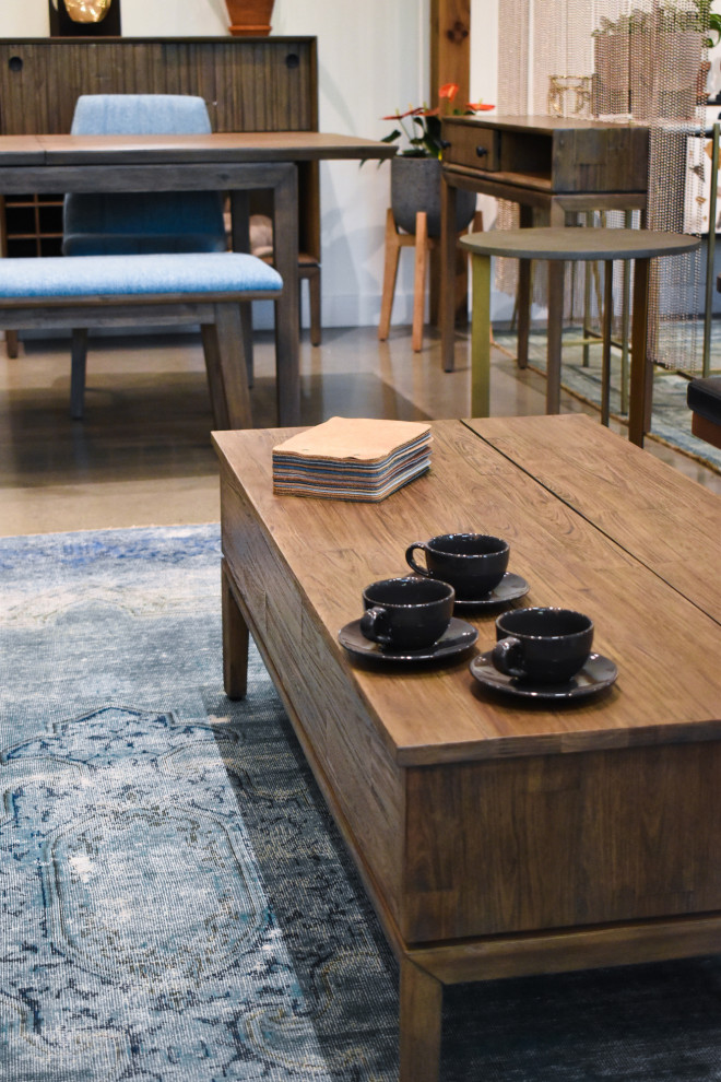 West 51 quotWide Coffee Table With Lift Top   Rustic   Coffee Tables   by LH Imports  Houzz