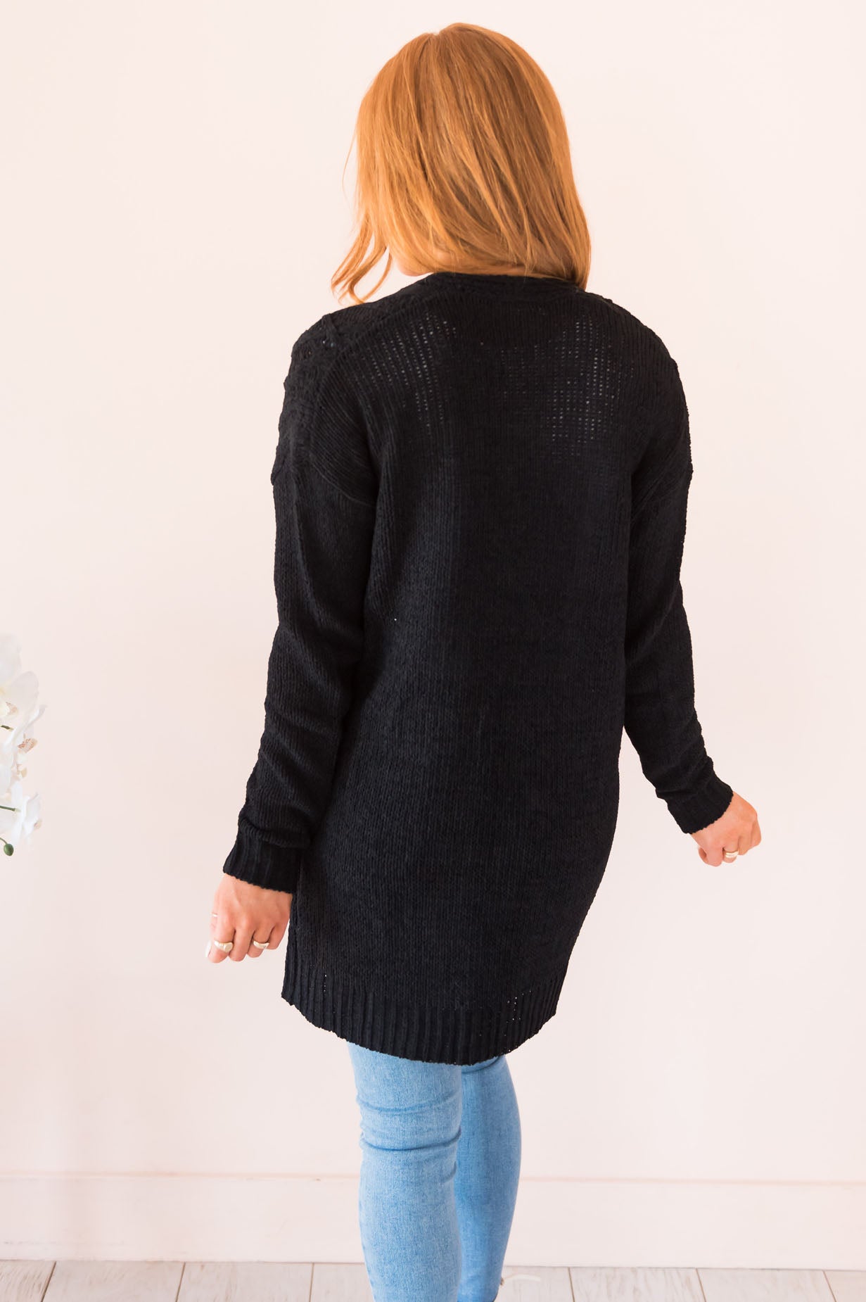 Warms My Heart Modest Chenille Cardigan