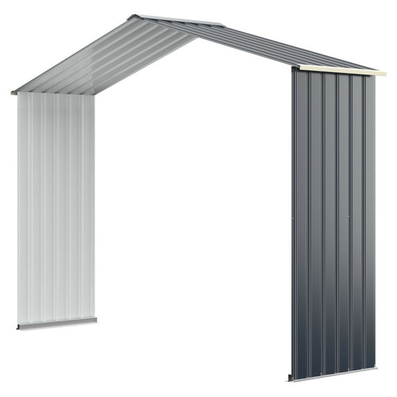 Costway 29540376 Outdoor Storage Shed Extension Ki...