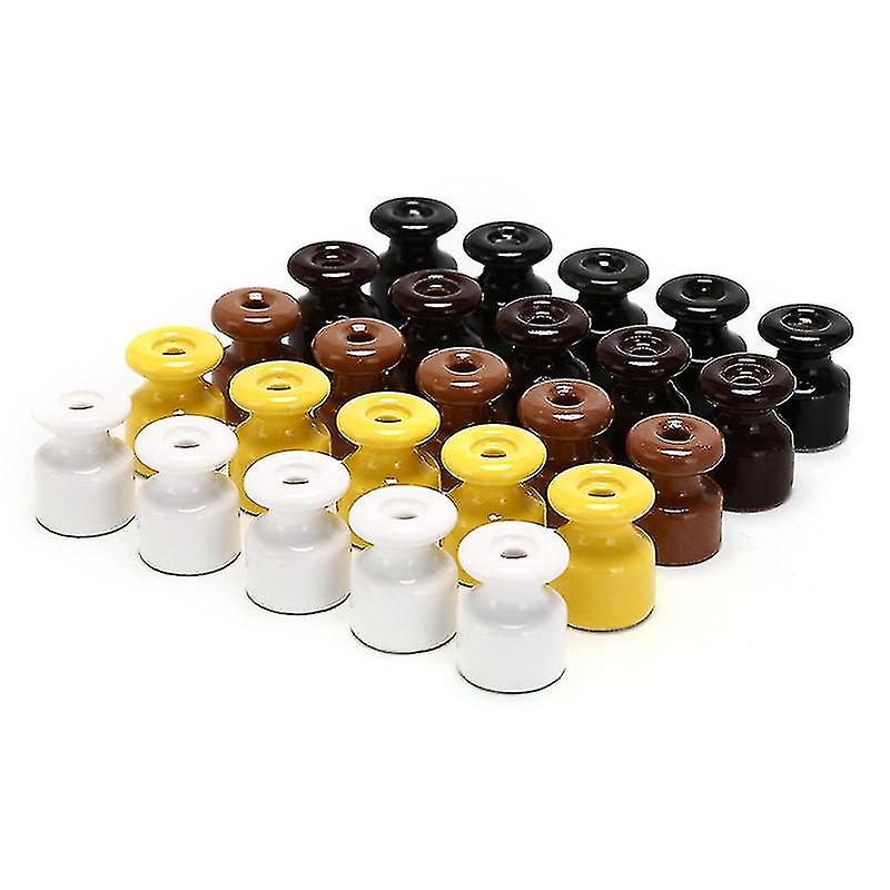 5pcs/lot Porcelain Insulator For Wall Wiring Ceramic Insulators