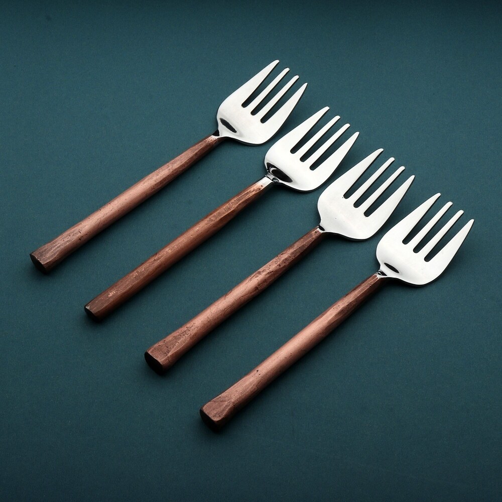 Sundance Design Copper Antique Apetizer/ Desert Fork 4 Pcs. Set