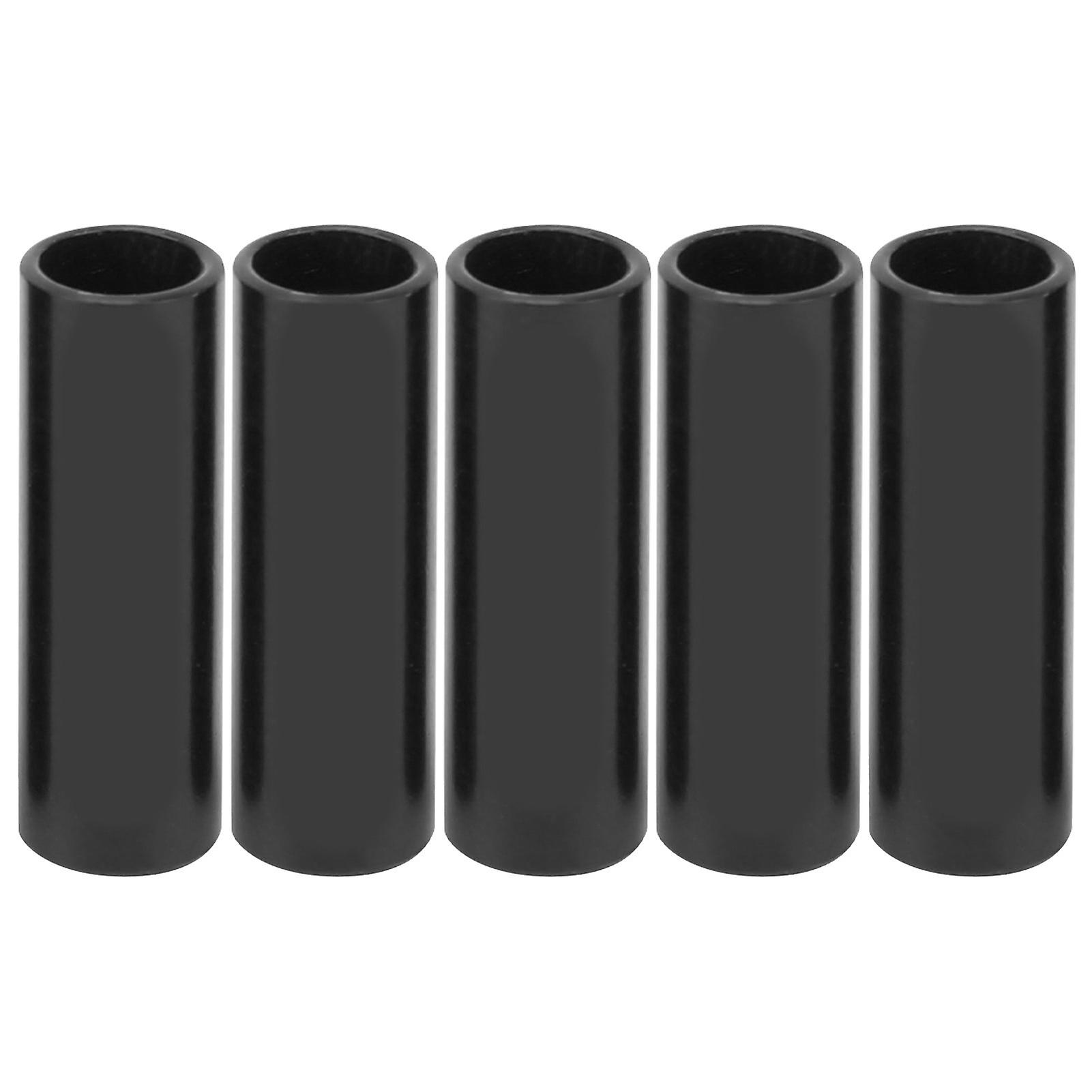 Duuti 5pcs 4mm Bike Cable End Caps Aluminum Shift Brake Cable Crimps Ferrules For Road Bikeblack