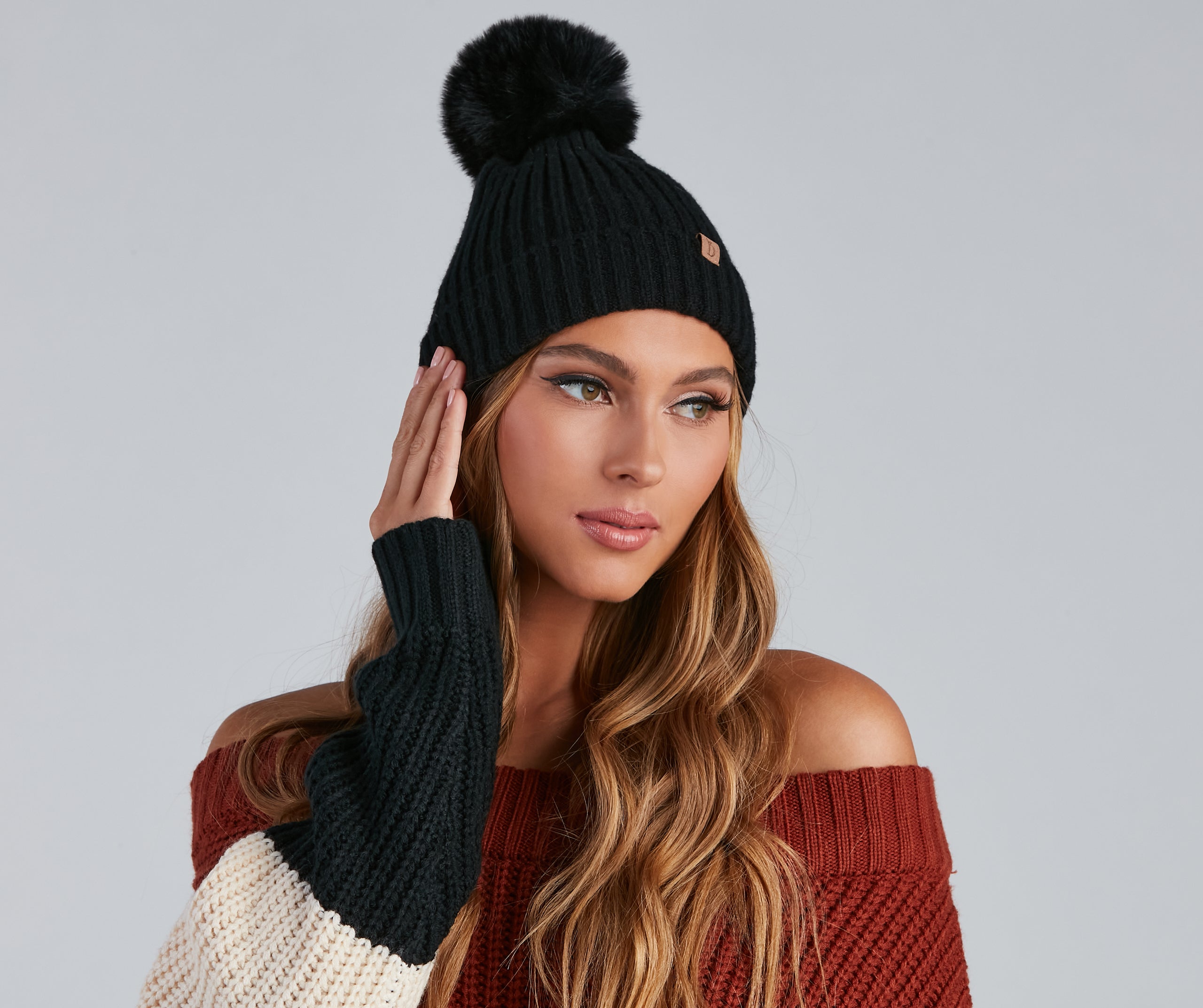 Cozy Up Knit Pom Beanie