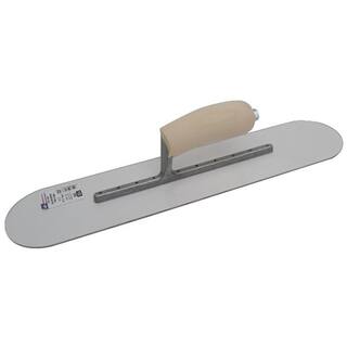 MARSHALLTOWN 18 in. x 4 in. Plastic Pool Trowel with Wood Handle PSP81