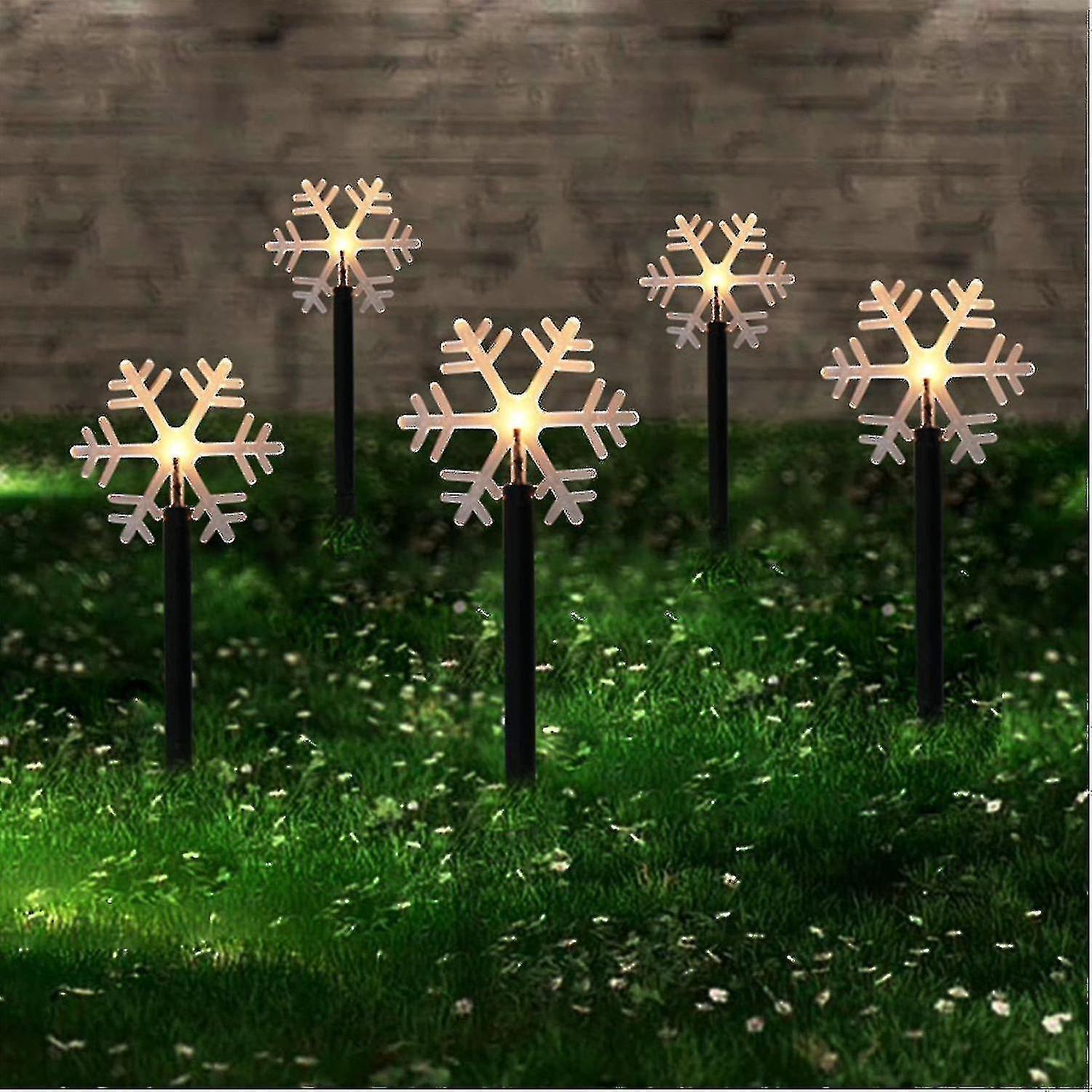 Snowflake Christmas Garden Light Christmas Decoration For Home Led Ground Plug Light