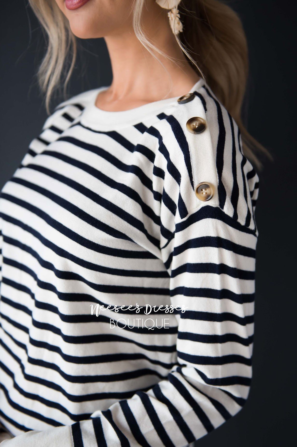 Let's Sail Away Striped Sweater