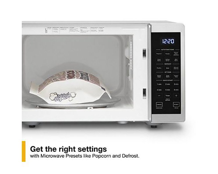 Whirlpool 0.9 Cu. Ft. Heritage Stainless Steel Countertop Microwave