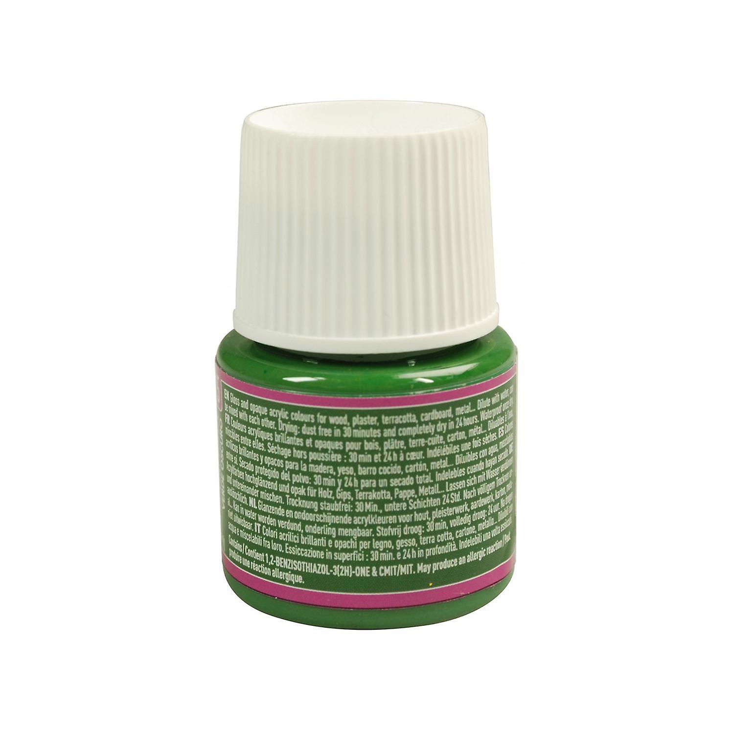 Acrylic paint opaque shiny - Dark green - 45 ml