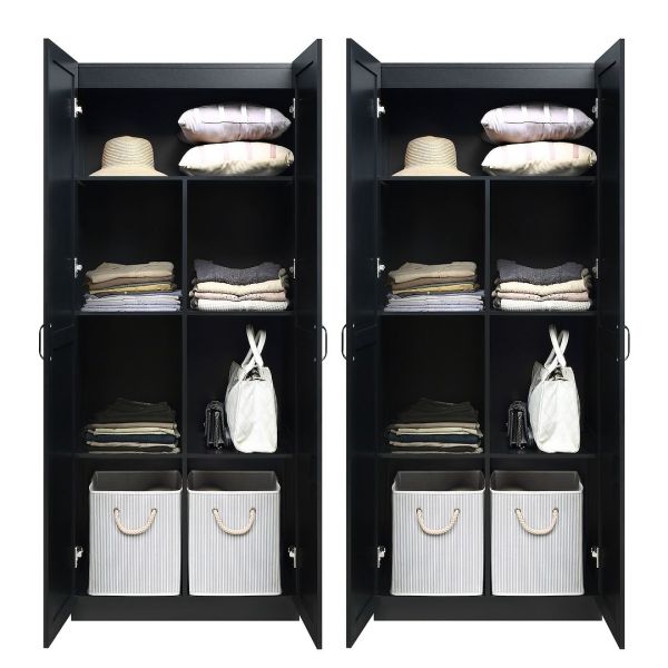 Hopkins Storage Closet 2.0 in Black - Set of 2